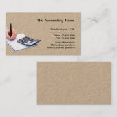 Carte De Visite Services de comptabilité professionnelle (Devant / Derrière)