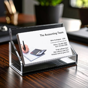 Carte De Visite Services de comptabilité professionnelle pour entr
