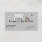 Carte De Visite Services de comptable fiscal CPA (Devant)