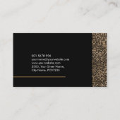 Carte De Visite Services de comptable - Modèle de nombres d'or (Dos)