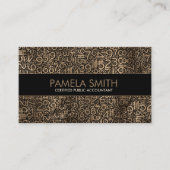 Carte De Visite Services de comptable - Modèle de nombres d'or (Devant)