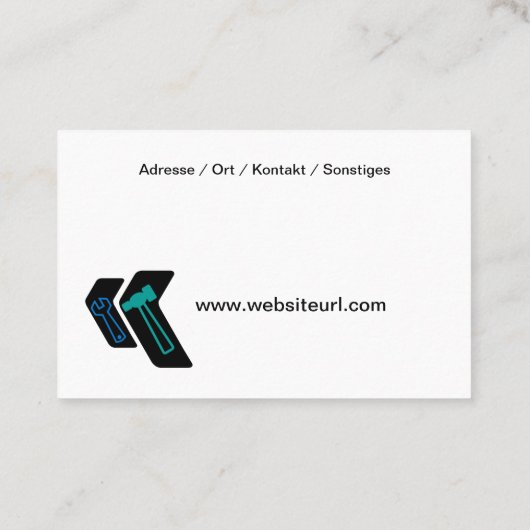 Carte De Visite Services de concierge (Dos)