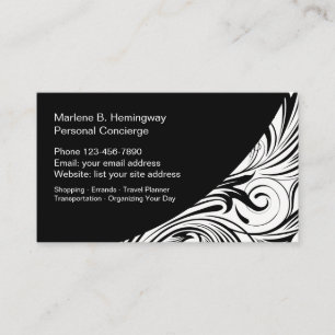 Carte De Visite Services de concierge personnel