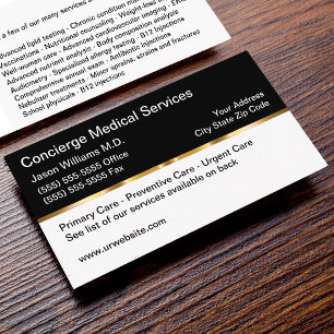 Carte De Visite Services de conciergerie médicale classe