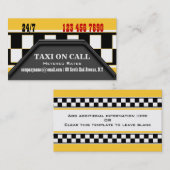Carte De Visite Services de conducteur de taxi (Devant / Derrière)