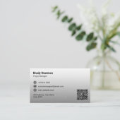 Carte De Visite Services de conseil informatique | Lumière gris fu (Debout devant)