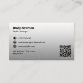 Carte De Visite Services de conseil informatique | Lumière gris fu (Devant)