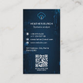 Carte De Visite Services de conseil informatique | Marine sombre f (Devant)