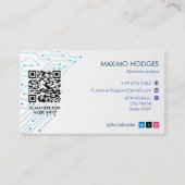 Carte De Visite Services de conseil informatique | Simple blanc fu (Devant)
