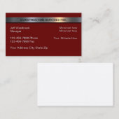 Carte De Visite Services de construction Bannière métallique Moder (Devant / Derrière)