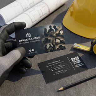 Carte De Visite Services de construction clé en main   Minimaliste
