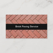 Carte De Visite Services de construction de pavage en briques (Devant)