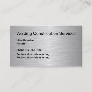 Carte De Visite Services de construction de soudage