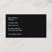 Carte De Visite Services De Construction Et De Soudage Les Plus Co (Dos)