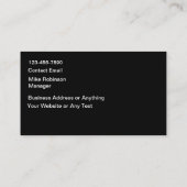 Carte De Visite Services de construction modernes et cool (Dos)