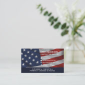 Carte De Visite Services de construction Patriotique Professionnel (Debout devant)