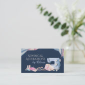 Carte De Visite Services de couture et de modification - Aquarelle (Debout devant)