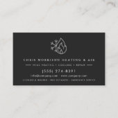 Carte De Visite Services de CVC Code QR Noir Argent (Devant)