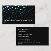 Carte De Visite Services de cyber-sécurité d'entreprise (Devant / Derrière)