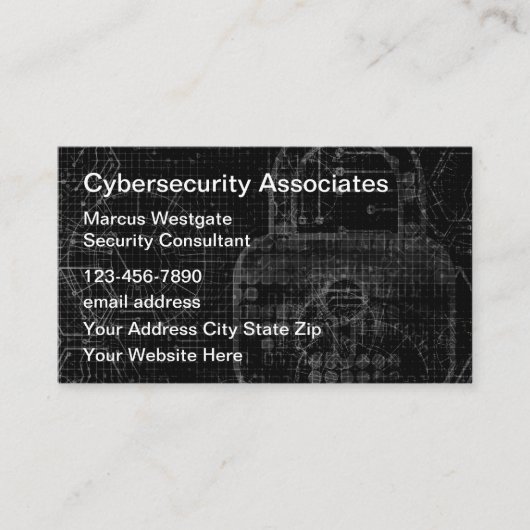 Carte De Visite Services de cybersécurité (Devant)