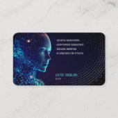 Carte De Visite Services de cybersécurité Ai | Conseil de sécurité (Devant)