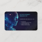 Carte De Visite Services de cybersécurité Ai | Conseil de sécurité (Dos)