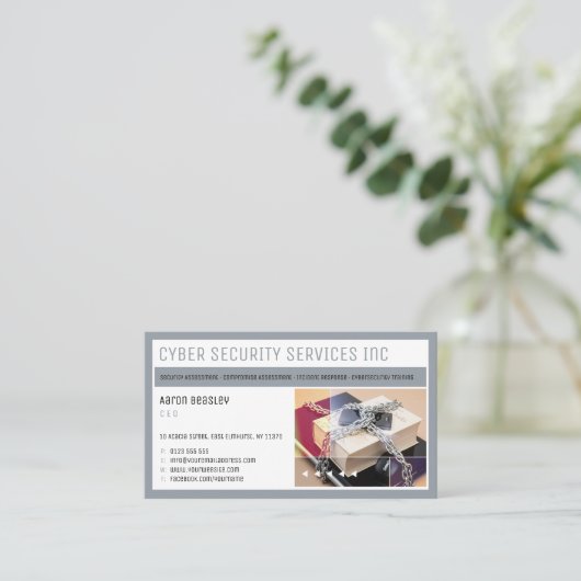 Carte De Visite Services de cybersécurité | Conseil de sécurité (Debout devant)