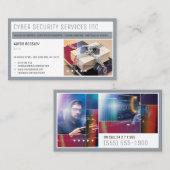 Carte De Visite Services de cybersécurité | Conseil de sécurité (Devant / Derrière)