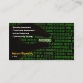 Carte De Visite Services de cybersécurité | Conseil de sécurité (Devant)