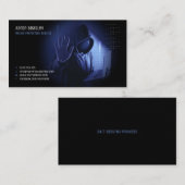 Carte De Visite Services de cybersécurité | SERVICE DE PROTECTION  (Devant / Derrière)