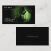 Carte De Visite Services de cybersécurité | SERVICE DE PROTECTION  (Devant / Derrière)