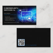 Carte De Visite Services de cybersécurité | SERVICE DE PROTECTION  (Devant / Derrière)