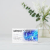 Carte De Visite Services de cybersécurité | SERVICE DE PROTECTION  (Debout devant)