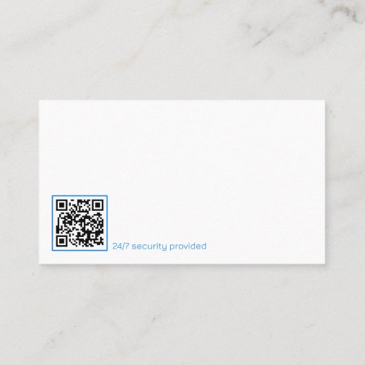 Carte De Visite Services de cybersécurité | SERVICE DE PROTECTION  (Dos)