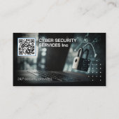 Carte De Visite Services de cybersécurité | SERVICE DE PROTECTION  (Dos)