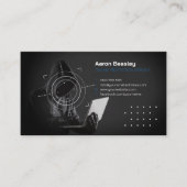 Carte De Visite Services de cybersécurité | SERVICE DE PROTECTION  (Devant)