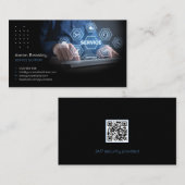 Carte De Visite Services de cybersécurité | Support du service (Devant / Derrière)