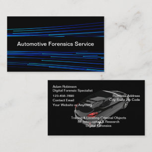 Carte De Visite Services de cyforensique numérique automobile