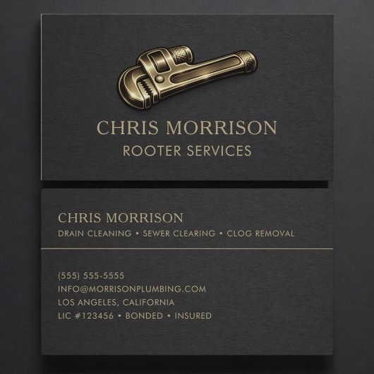 Carte De Visite Services de déboucheur Clé Professionnel