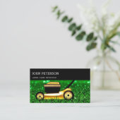 Carte De Visite Services de découpe de l'herbe de jardinage de pel (Debout devant)