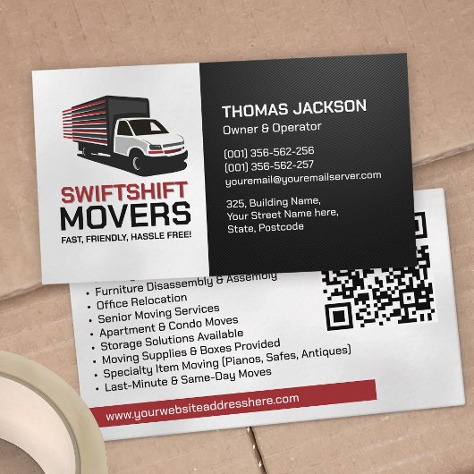 Carte De Visite Services de déménagement - Relocation 