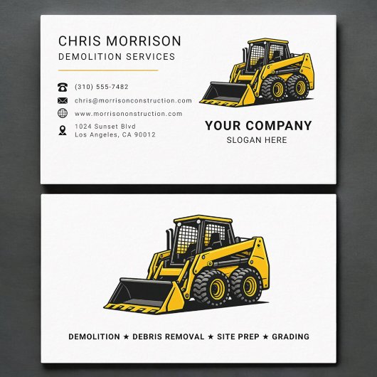 Carte De Visite Services de démolition Construction