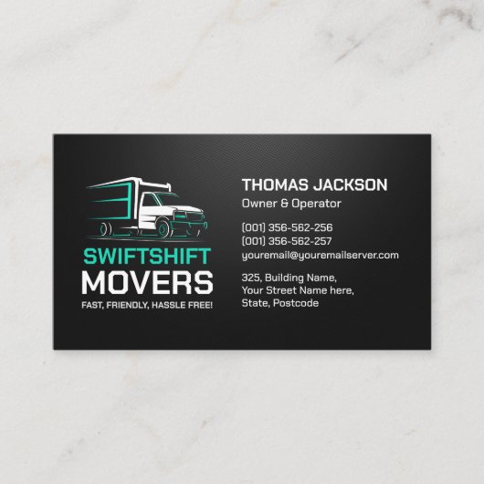 Carte De Visite Services de déplacement - Déplacement (Devant)