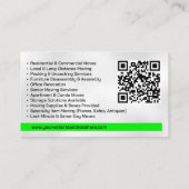 Carte De Visite Services de déplacement - Déplacement (Dos)