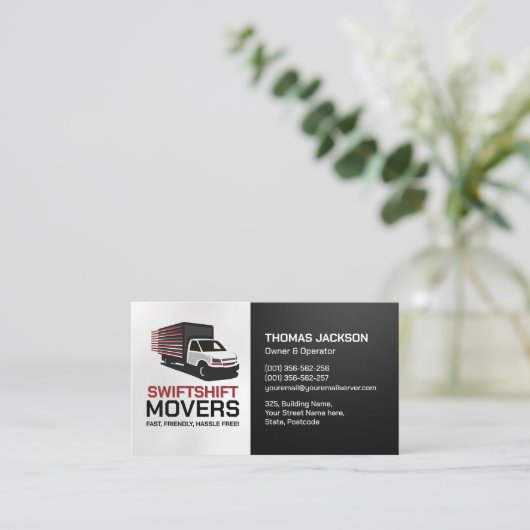 Carte De Visite Services de déplacement - Déplacement (Debout devant)