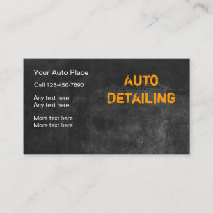 Carte De Visite Services de detailing de voiture