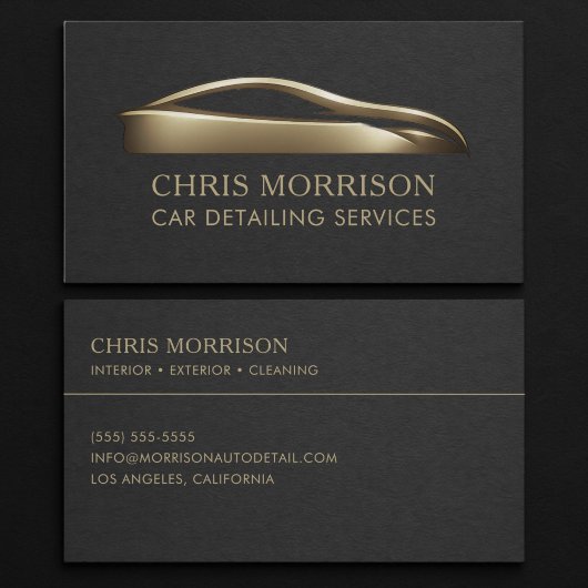 Carte De Visite Services de detailing de voiture