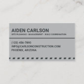 Carte De Visite Services de développement Casque bleu foncé (Dos)