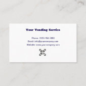 Carte De Visite Services de distributeurs automatiques professionn (Dos)