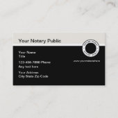 Carte De Visite Services de documents publics notaires (Devant)